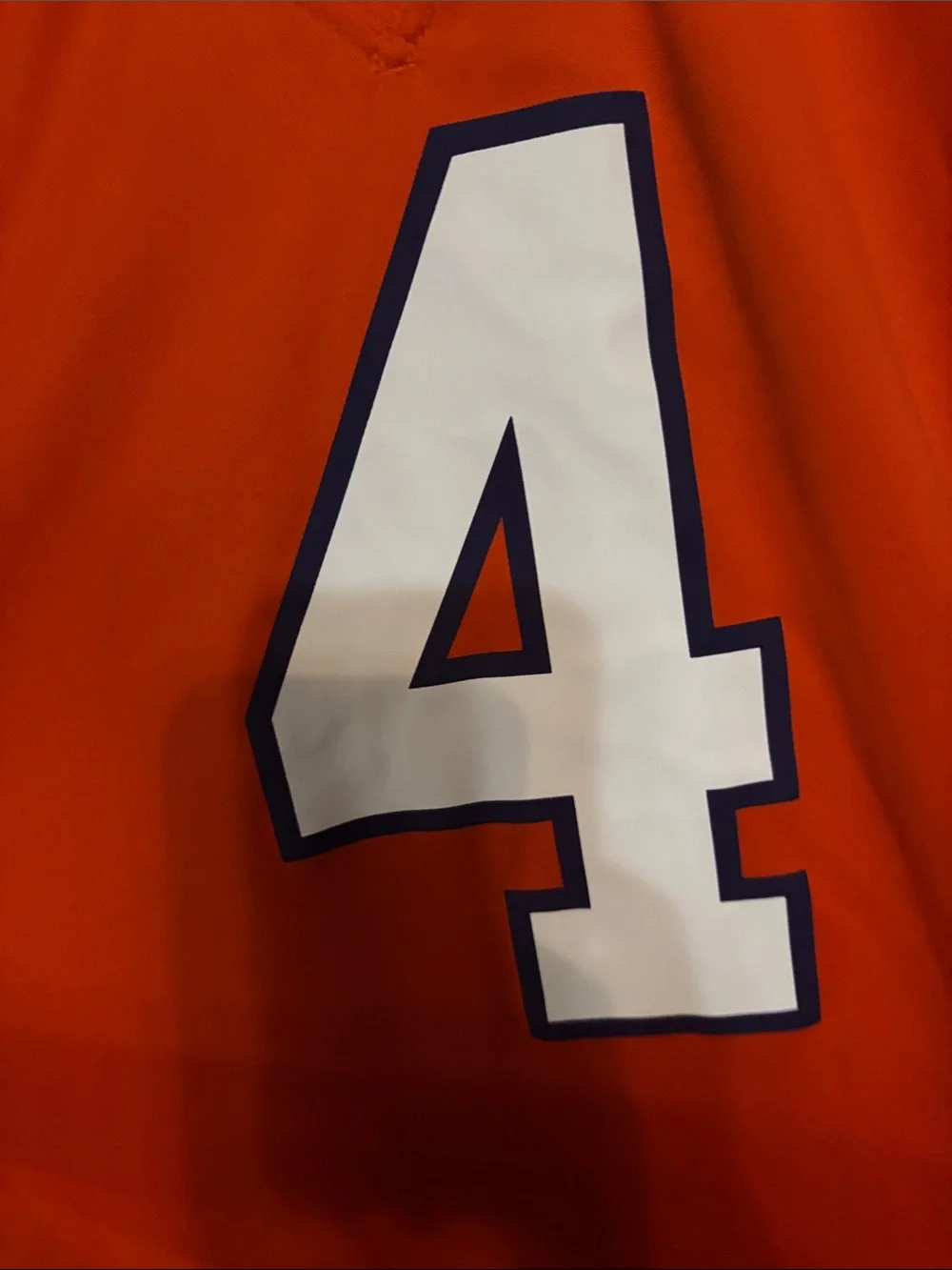 Nike Orange Deshaun'Watson' #4 Men's Jersey with White Numbering